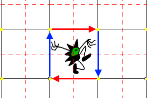 Cell wrapped to form a torus